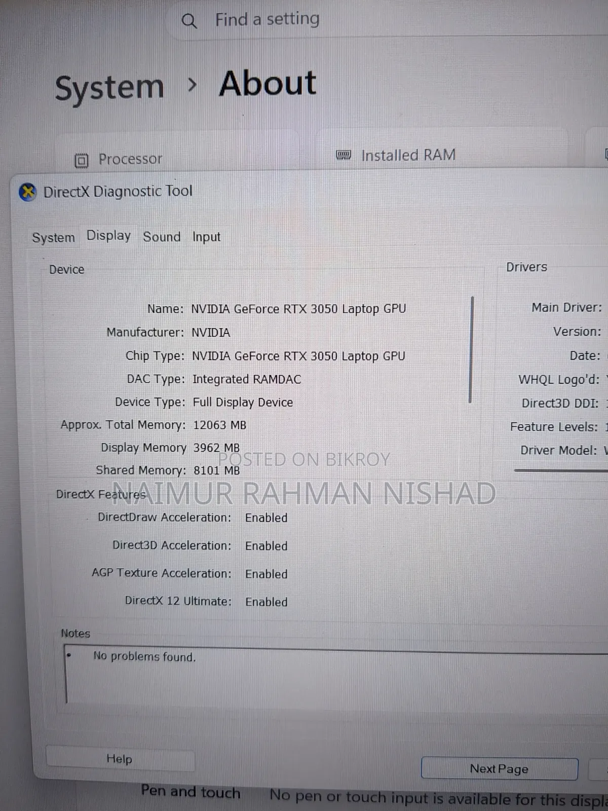 Laptop Asus TUF Gaming A15 16GB AMD Ryzen 7 SSD 512GB