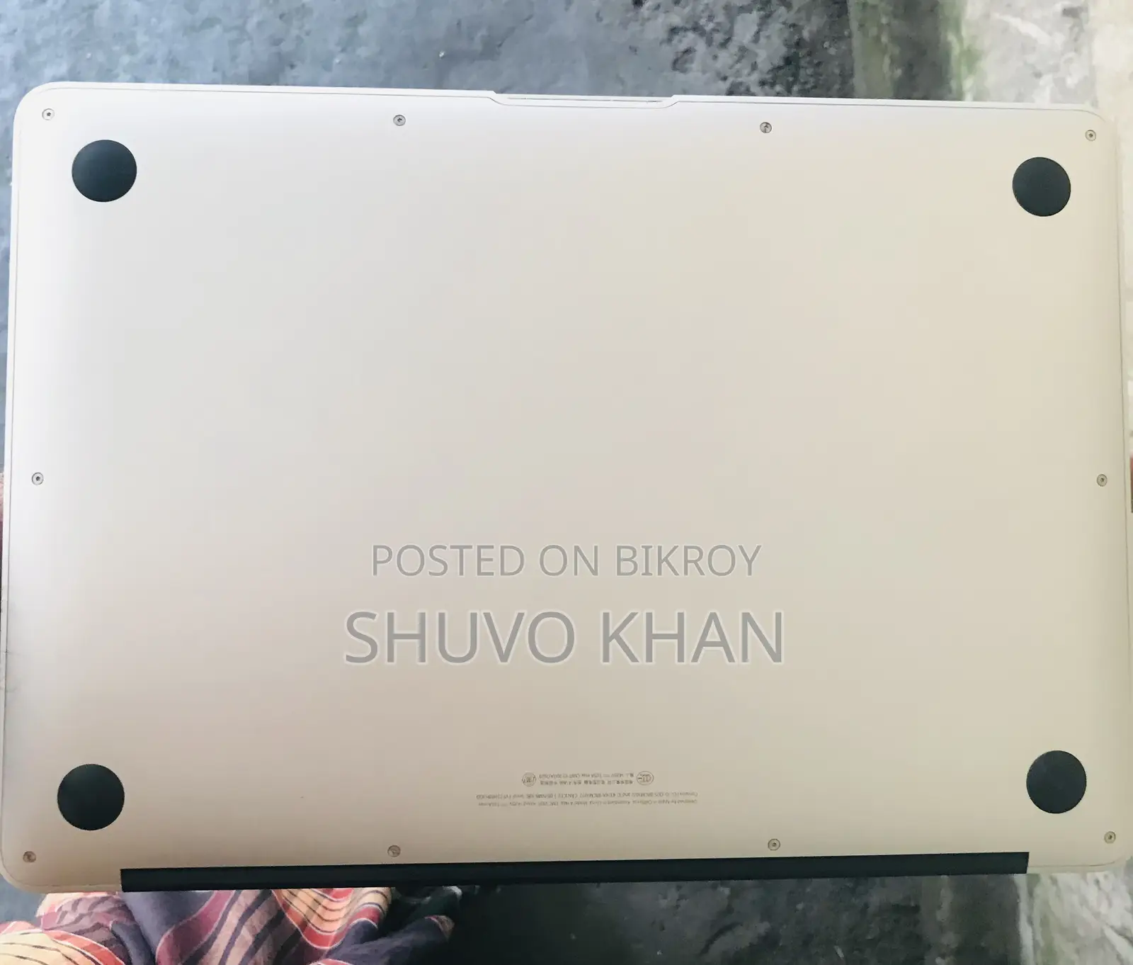 নিউ ল্যাপটপ অ্যাপল ম্যাকবুক এয়ার ২০১৫ ৮জিবি ইন্টেল কোর আই৫ এসএসডি ১২৮জিবি