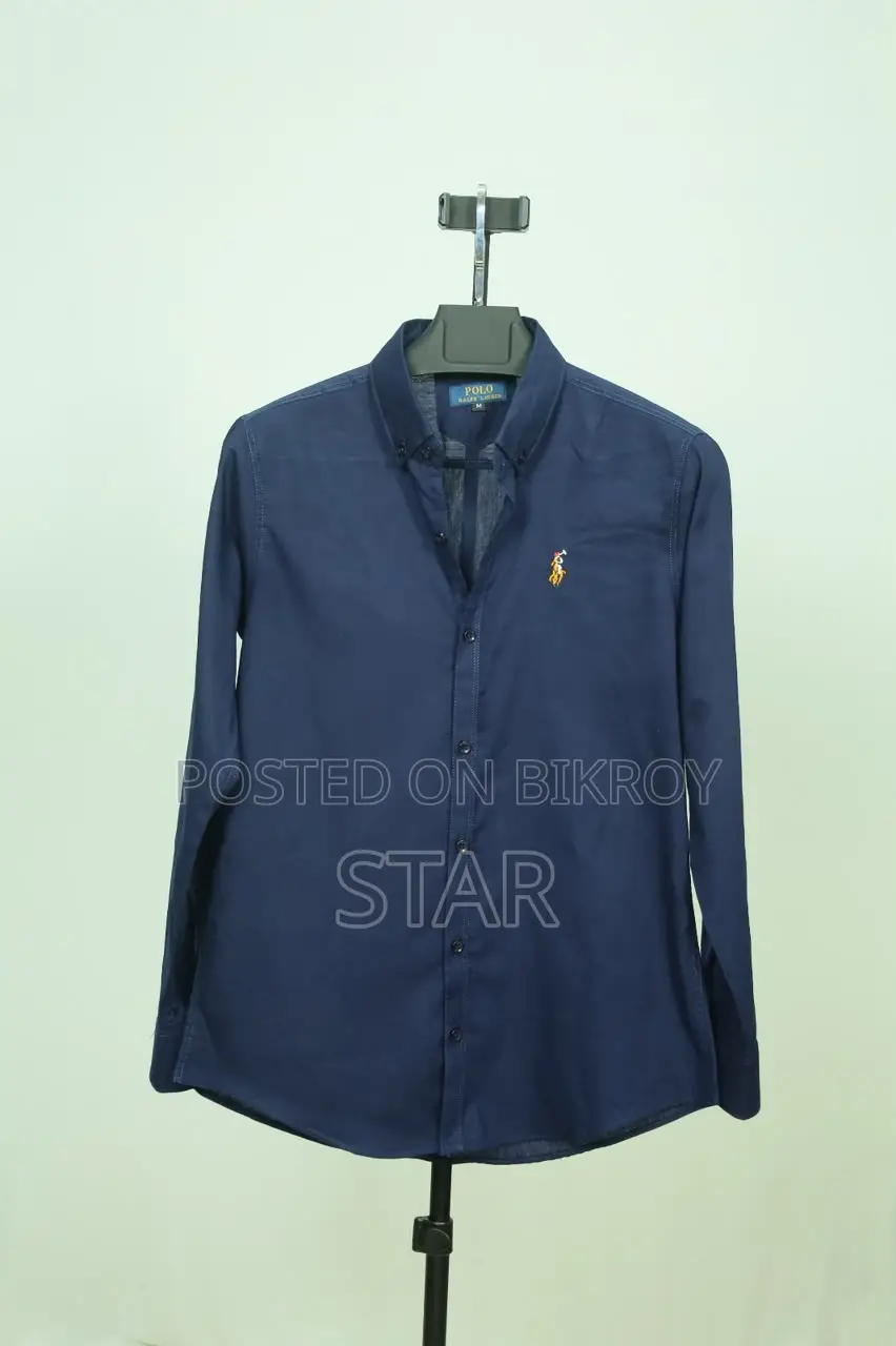 Solid Color Oxford Cotton Shirt