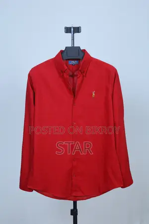 Solid Color Oxford Cotton Shirt