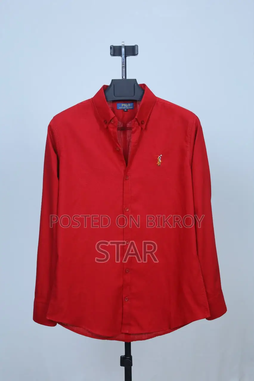 Solid Color Oxford Cotton Shirt