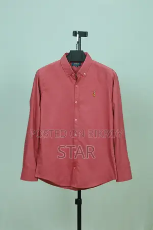 Solid Color Oxford Cotton Shirt