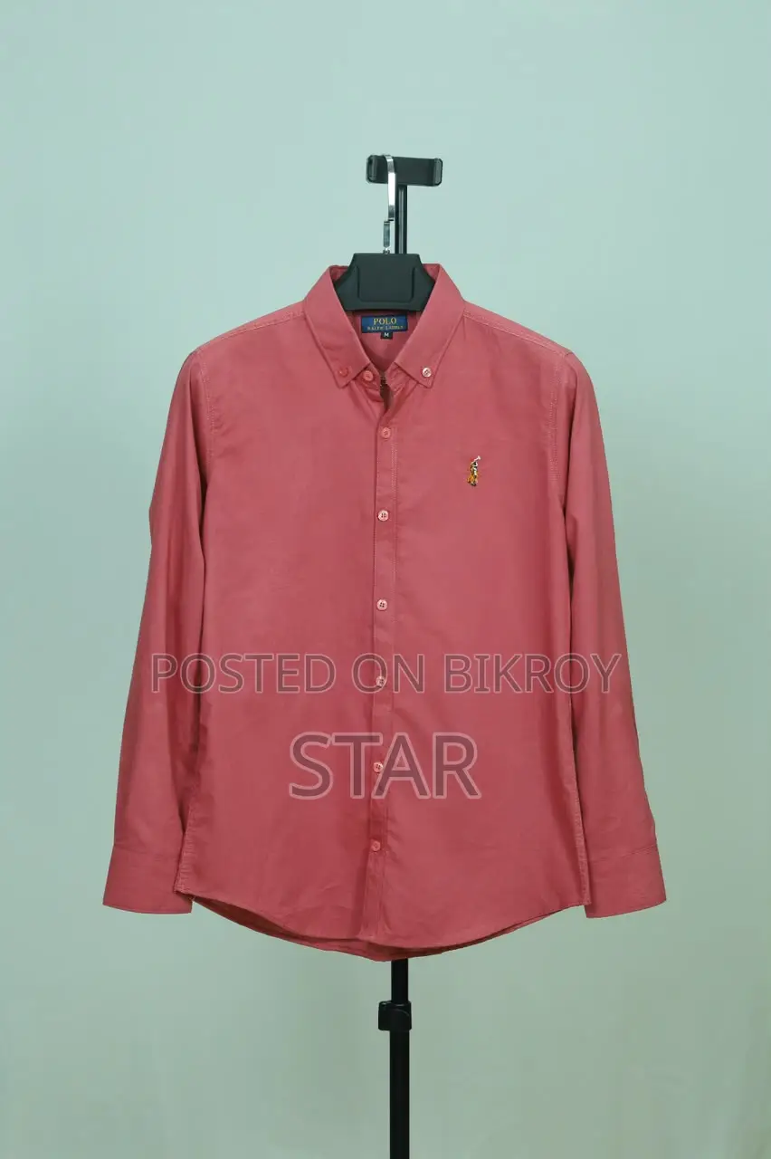Solid Color Oxford Cotton Shirt