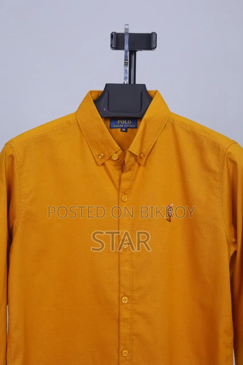 Solid Color Oxford Cotton Shirt
