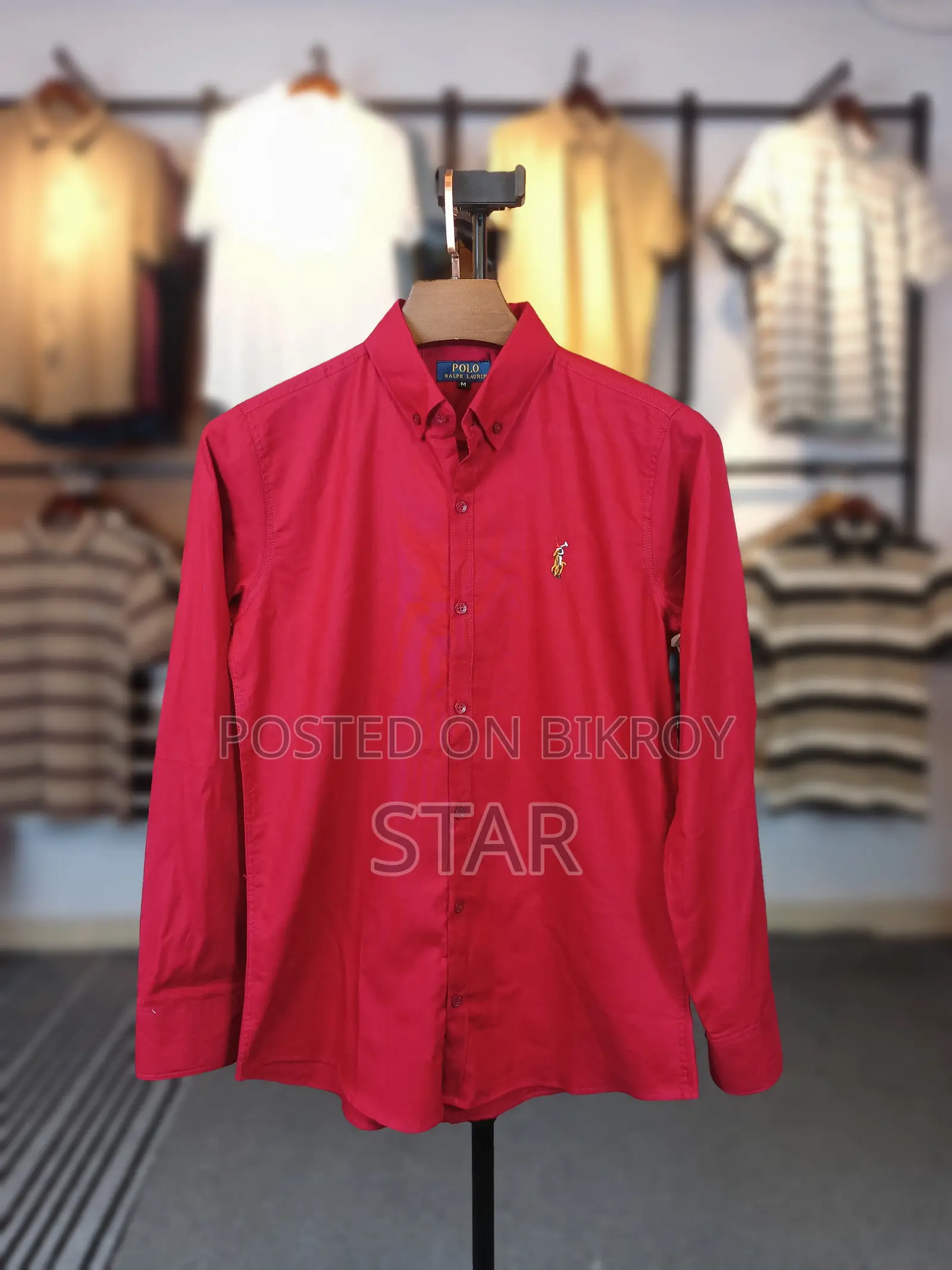 Solid Color Oxford Cotton Shirt