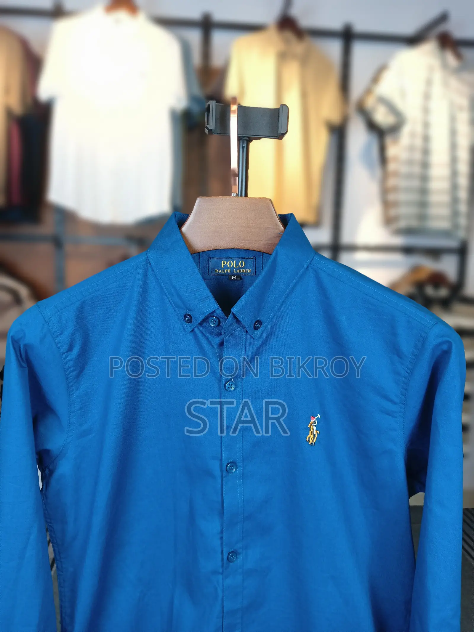 Solid Color Oxford Cotton Shirt