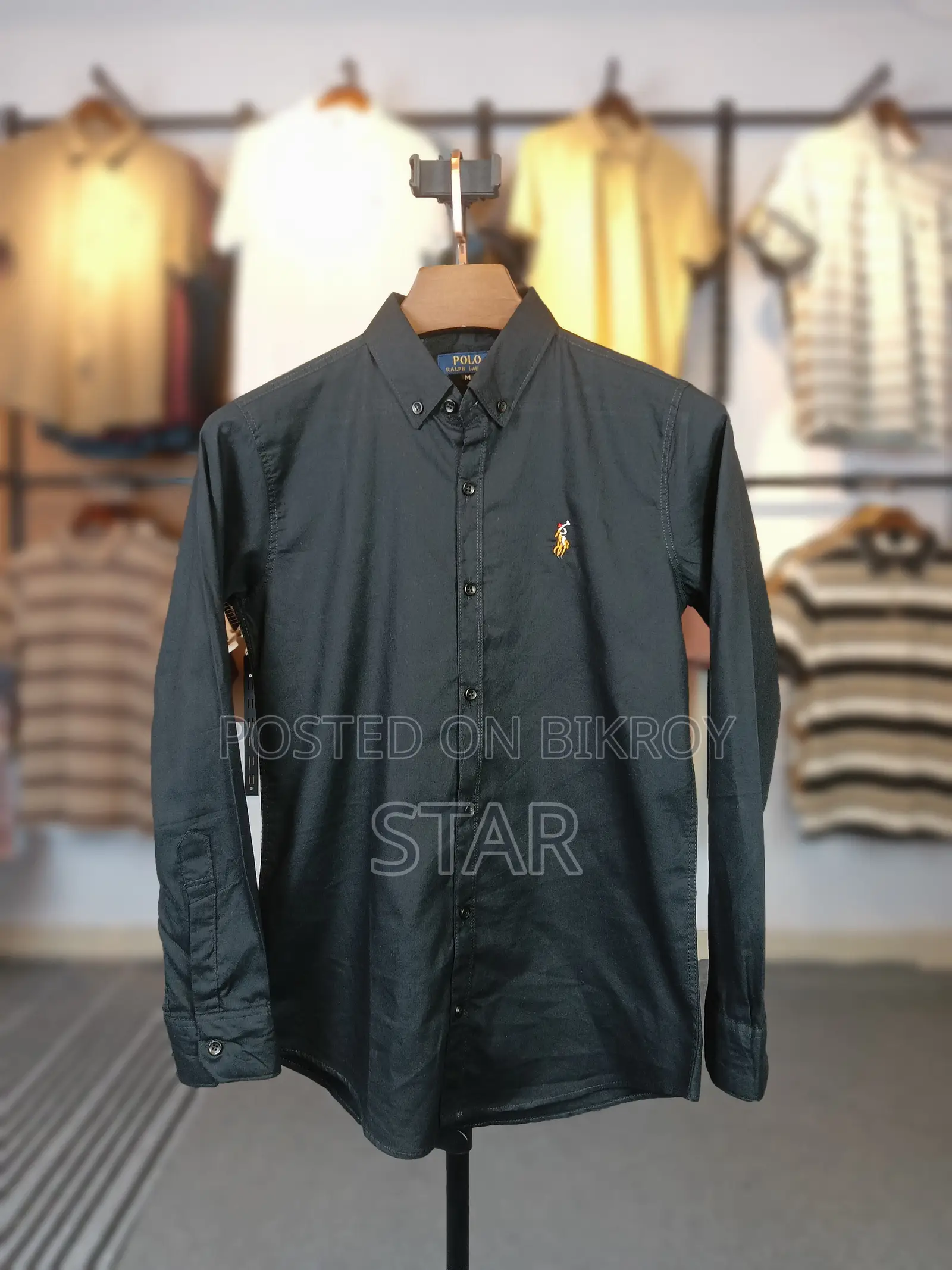 Solid Color Oxford Cotton Shirt