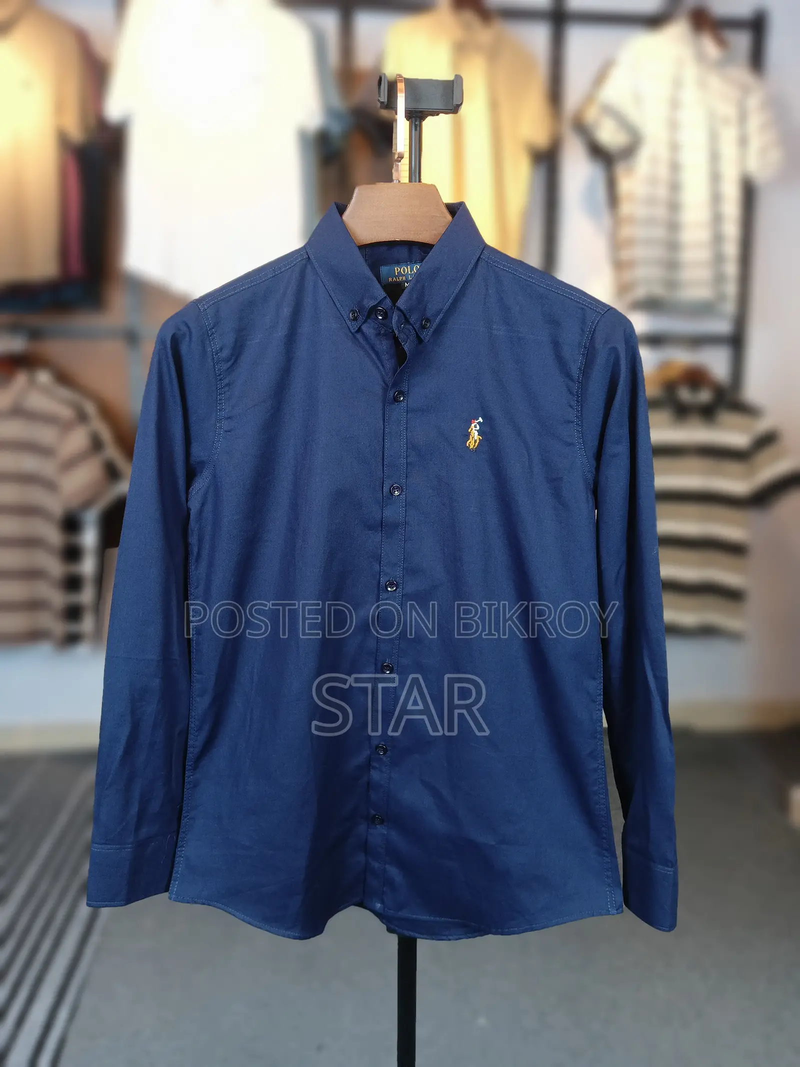 Solid Color Oxford Cotton Shirt