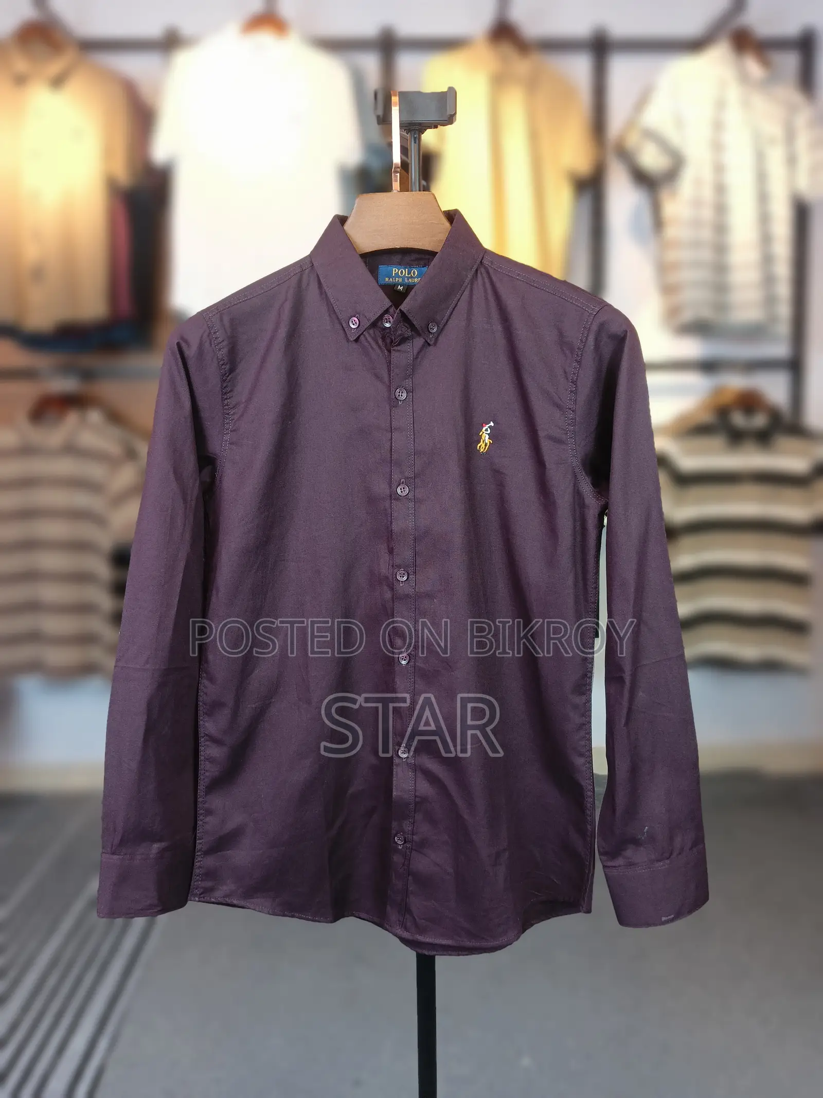Solid Color Oxford Cotton Shirt