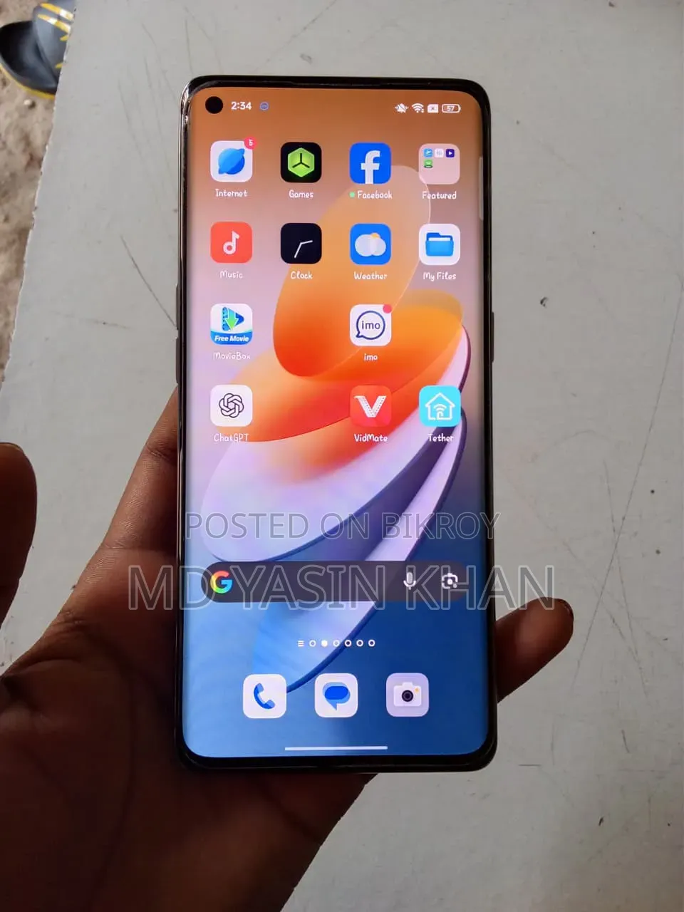অপ্পো রেনো ৫ প্রো ৫জি ২৫৬ জিবি রোজ গোল্ড