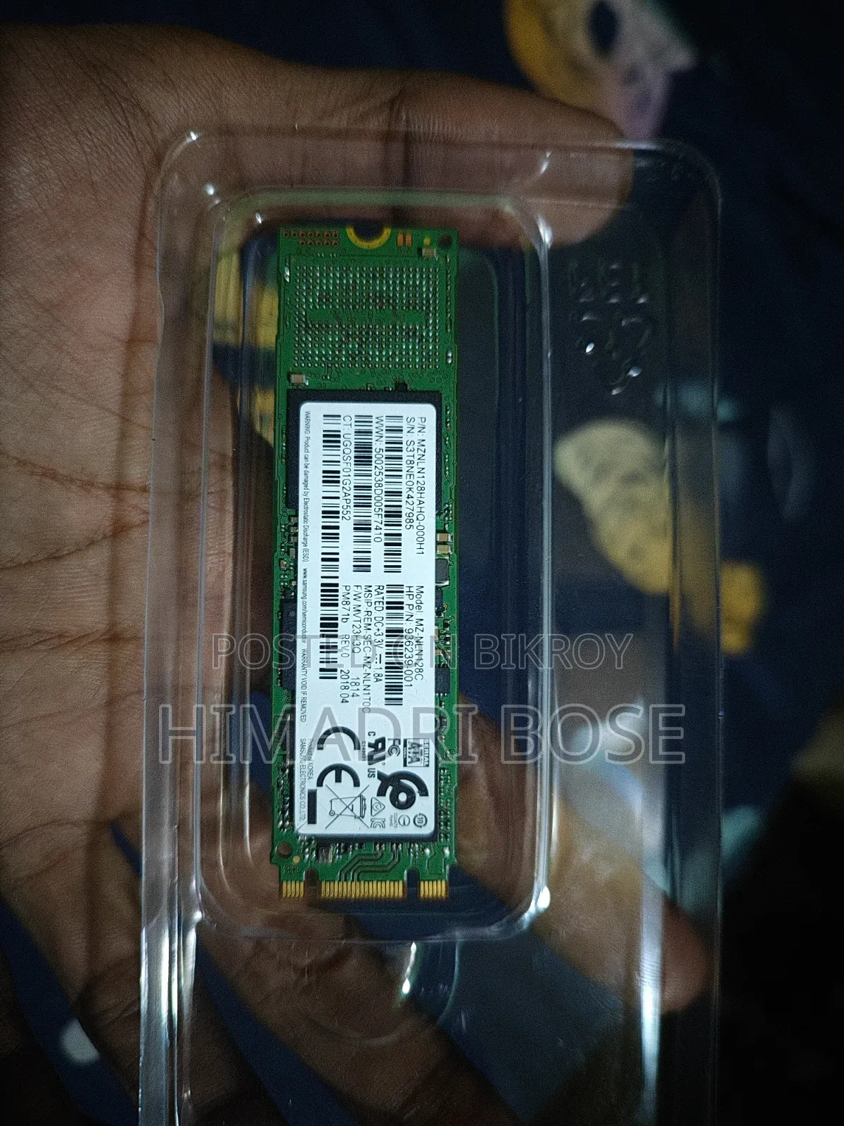 স্যামসাং জেনুইন ১২৮জিবি এম.২ এসএসডি