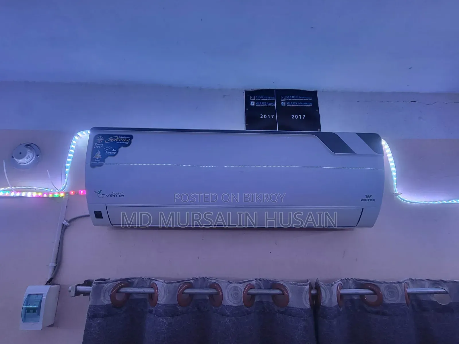 ১.৫ টন Inverter ব্র্যান্ড নেম ওয়ালটন ফুল ফ্রেশ কন্ডিশন রানিং AC
