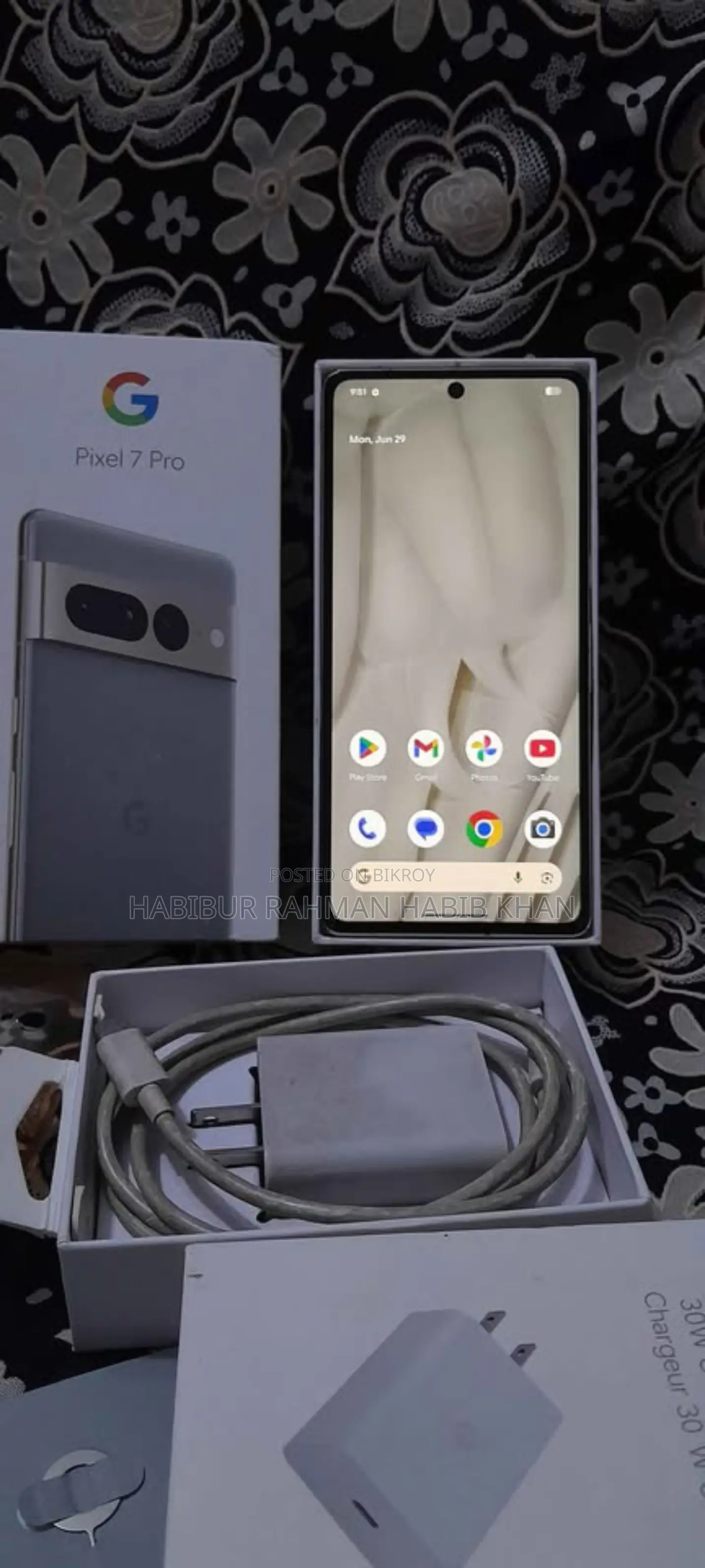 গুগল পিক্সেল ৭ প্রো ১২৮ জিবি গোল্ড