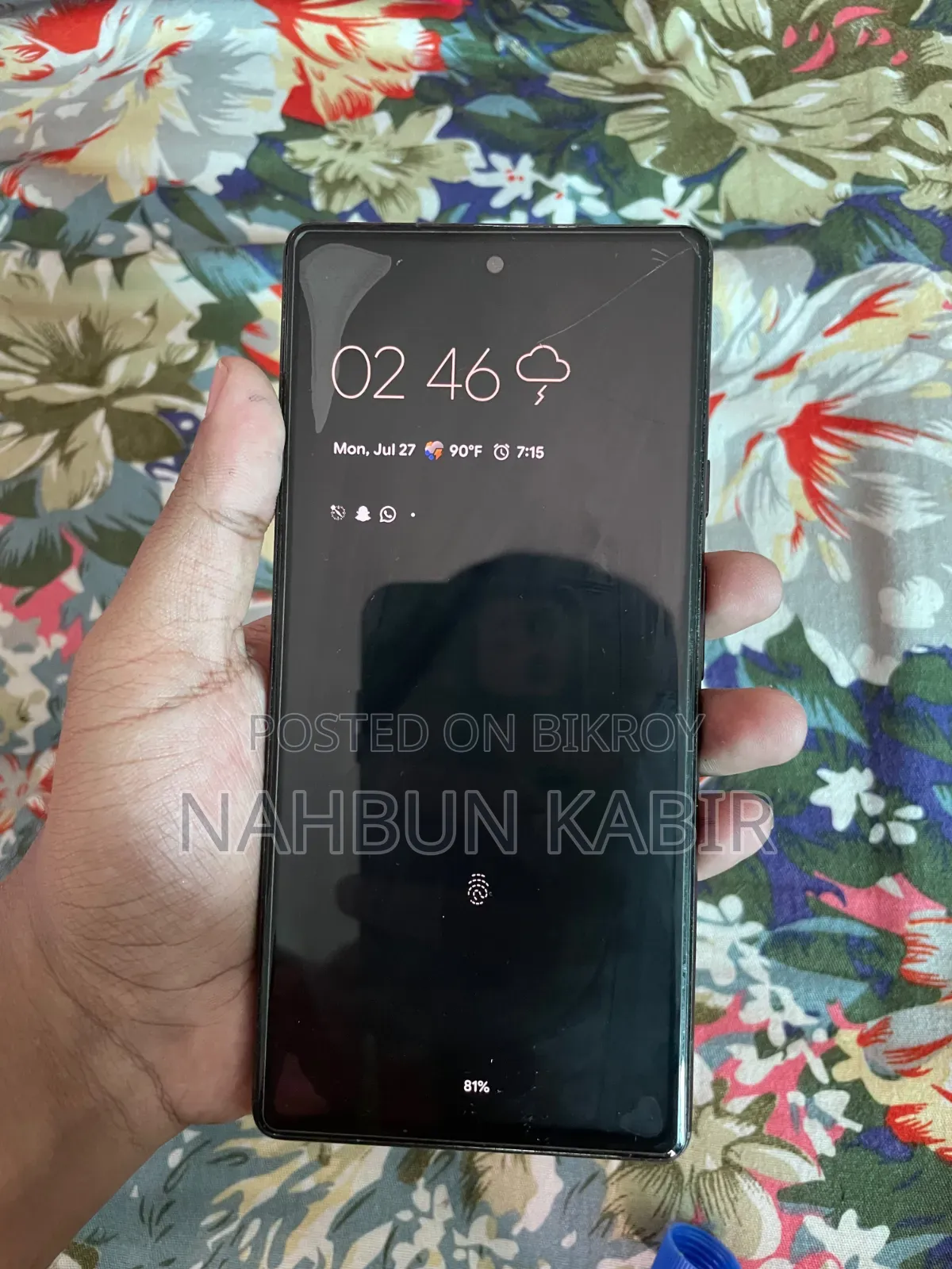 গুগল পিক্সেল ৬ ১২৮ জিবি কালো
