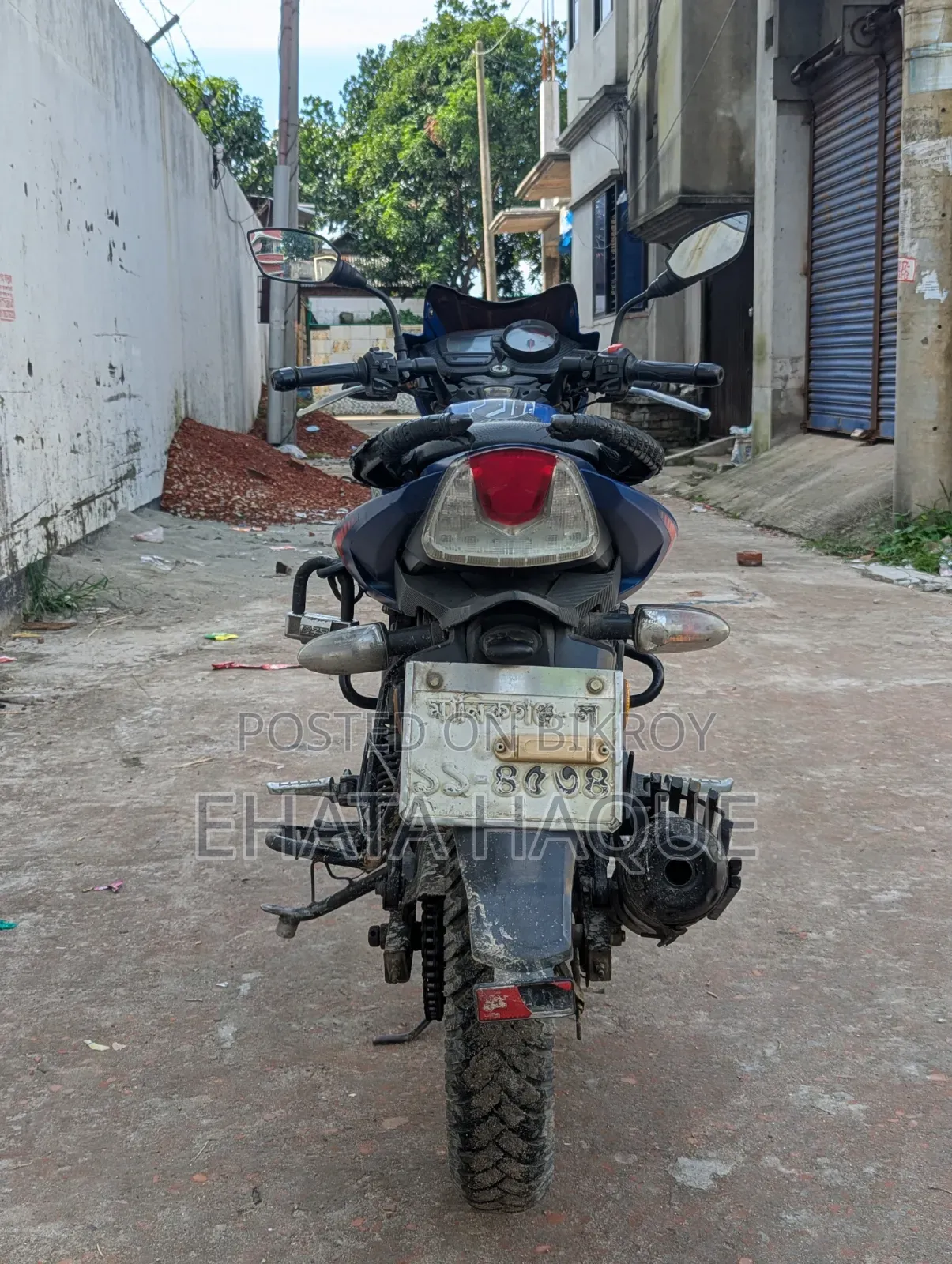 টিভিএস আপ্যাচি আরটিআর ১৬০ টুভি ২০১৮ নীল