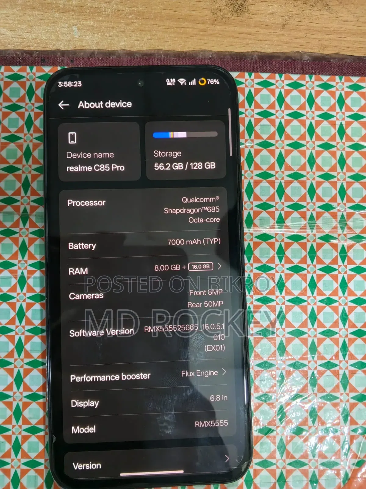 Realme C85 4G 128 GB ব্রোঞ্জ