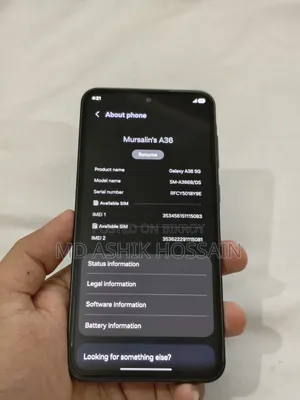 স্যামসাং গ্যালাক্সি এ৩৬ ১২৮ জিবি ব্ল্যাক