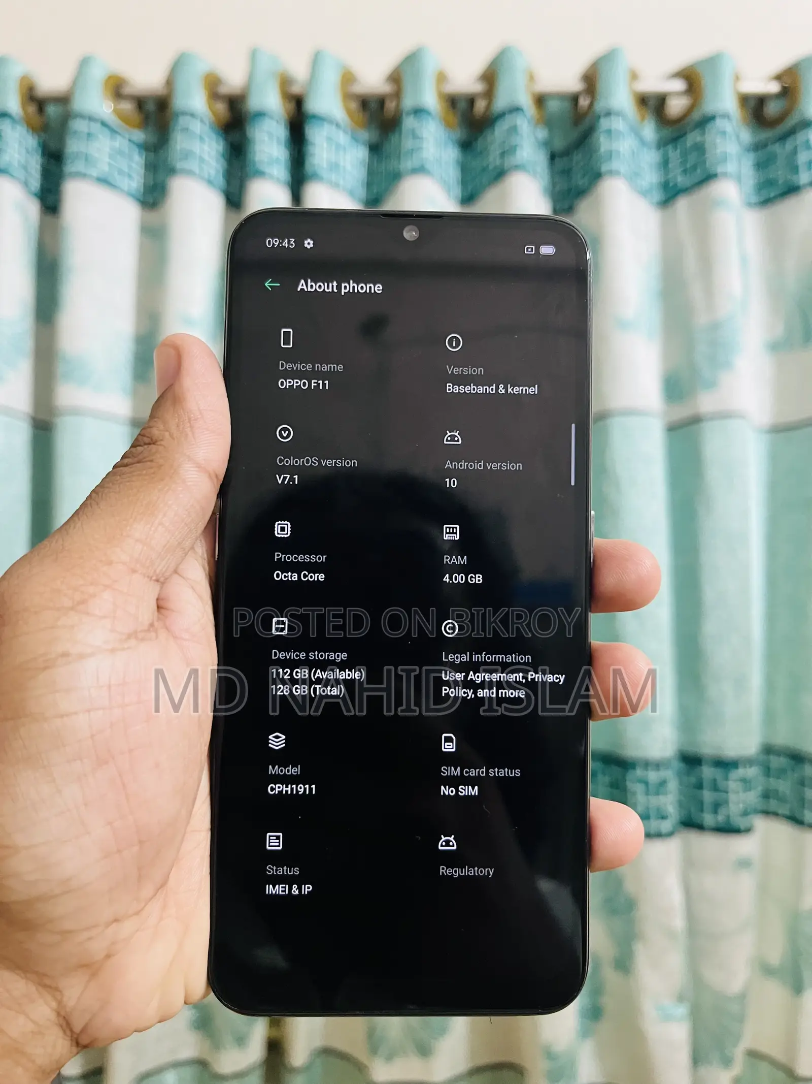 Oppo F11 128 GB Blue