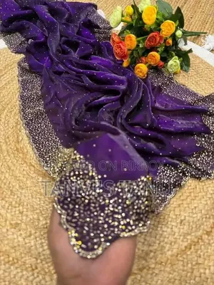Georgette Stone Work Saree!🌷