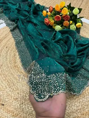 Georgette Stone Work Saree!🌷