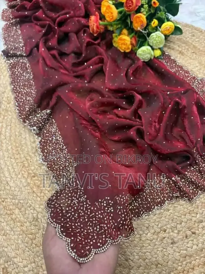 Georgette Stone Work Saree!🌷