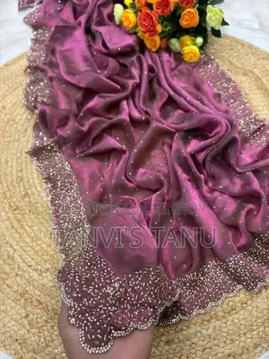 Georgette Stone Work Saree!🌷