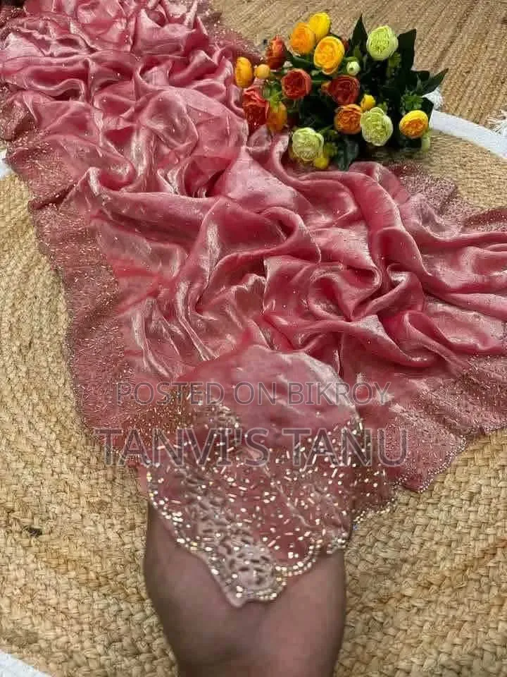 Georgette Stone Work Saree!🌷