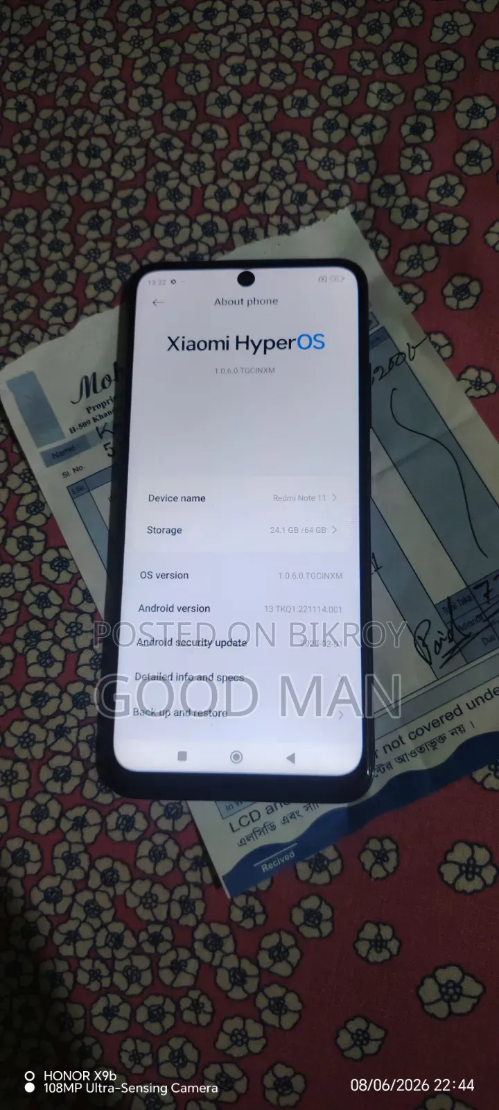 Xiaomi Redmi Note 11 64 GB Black