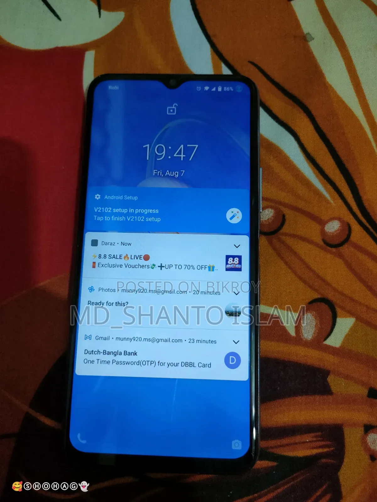 Vivo Y12 32 GB Blue
