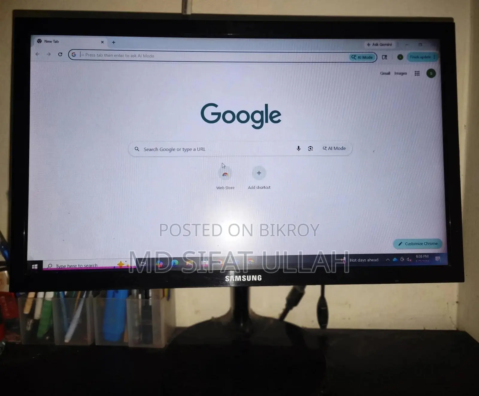 Desktop Computer 8GB Intel Core i3 HDD+SSD 1TB