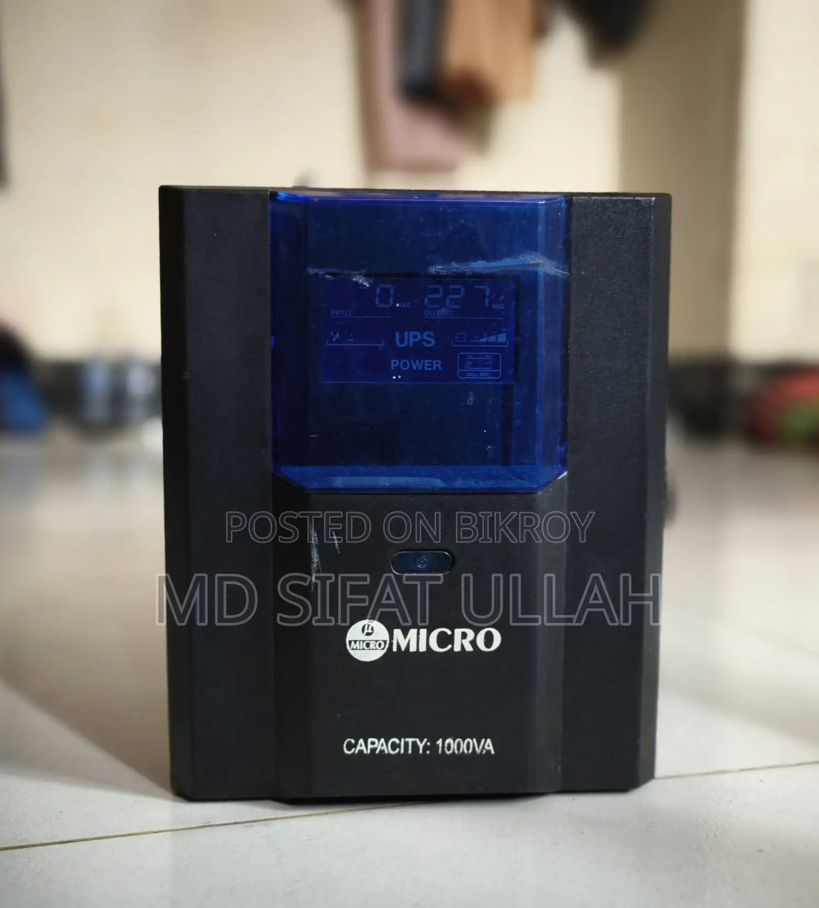 Micro UPS 1000VA - New Battery, 30-40 Min Backup