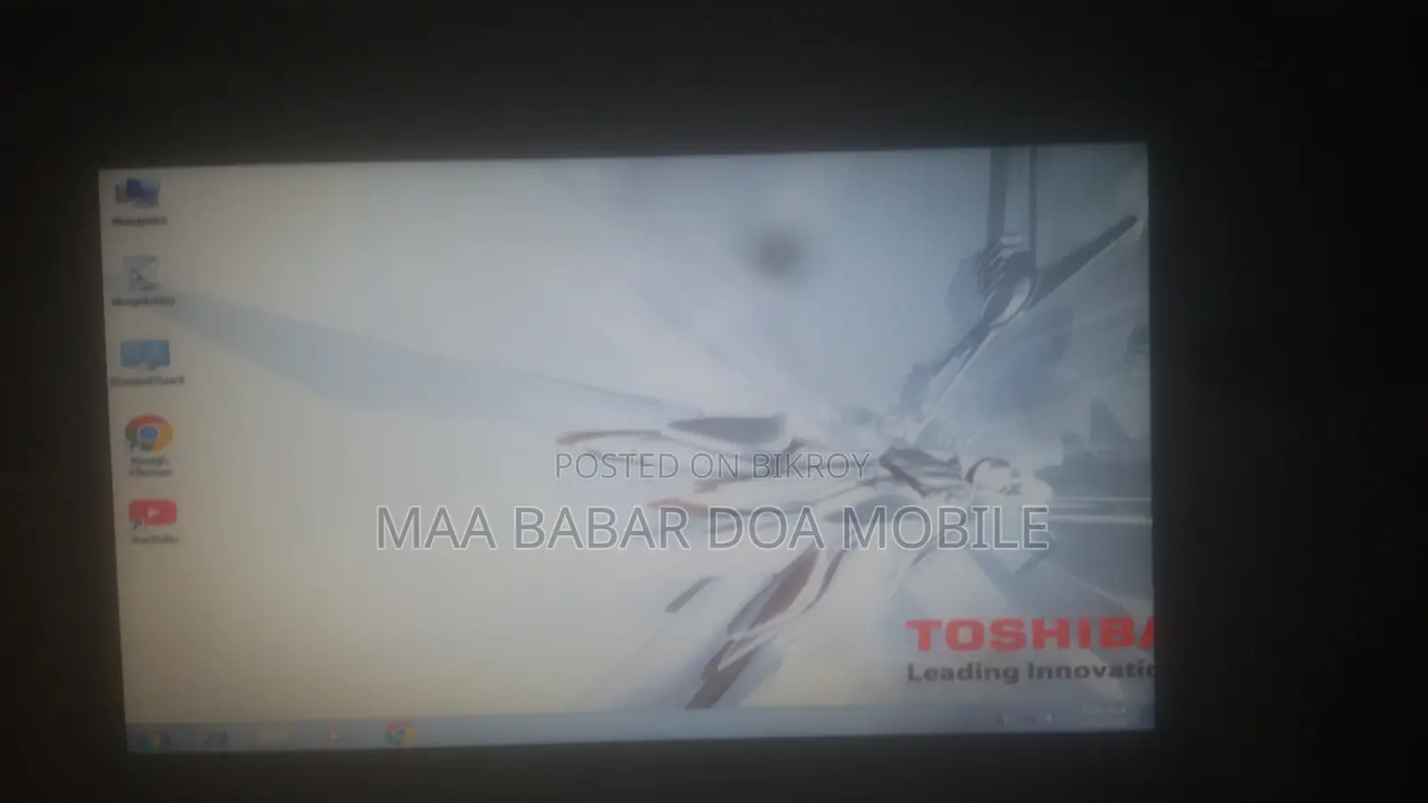 ল্যাপটপ তোশিবা ৪জিবি ইন্টেল কোর আই৩ এসএসডি ১২৮জিবি