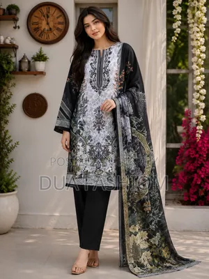 Jamdani Cotton Three Piece | Grade A Quality | Free Size |