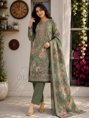 Jamdani Cotton Three Piece | Grade A Quality | Free Size |