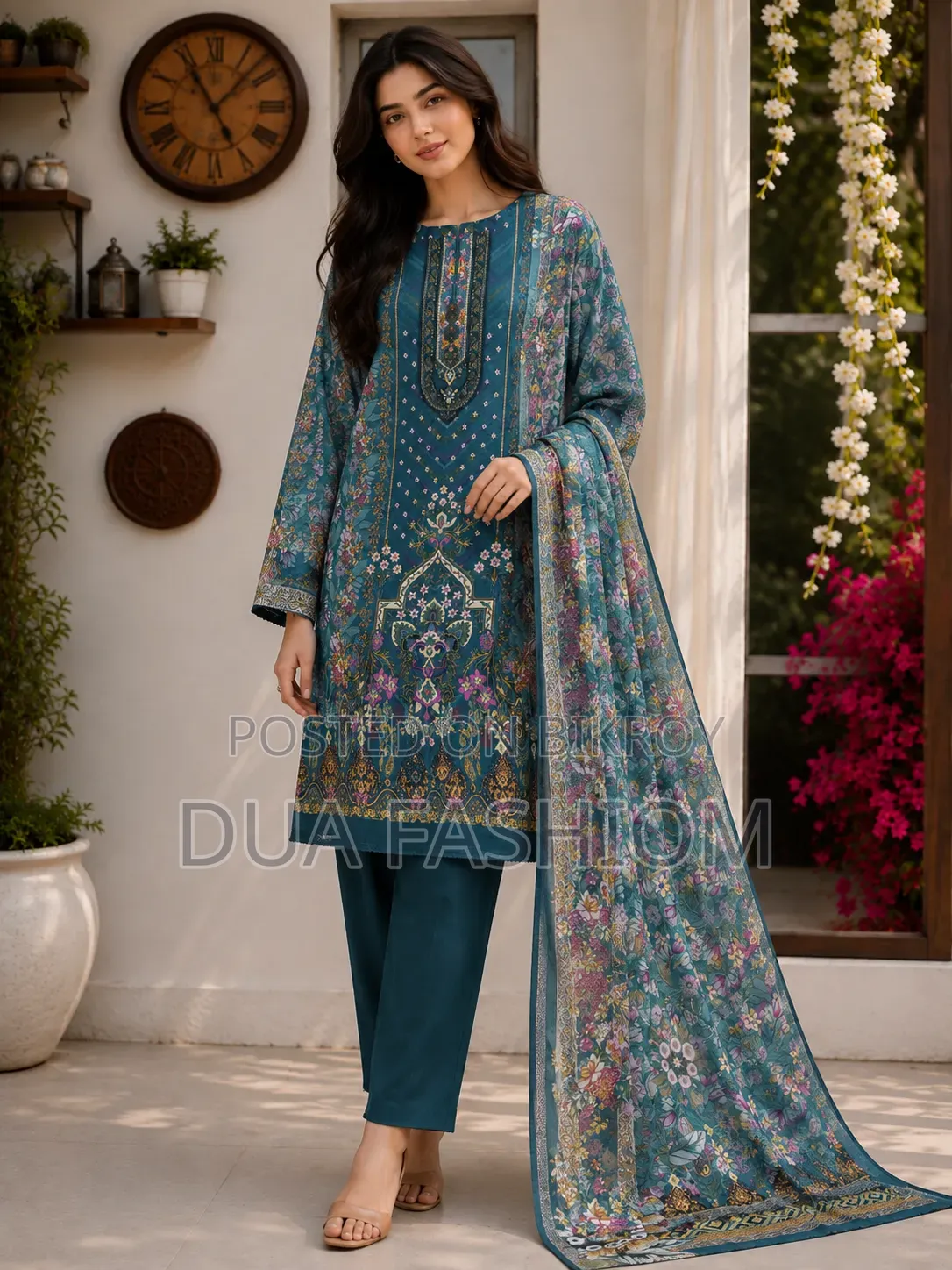 Jamdani Cotton Three Piece | Grade A Quality | Free Size |