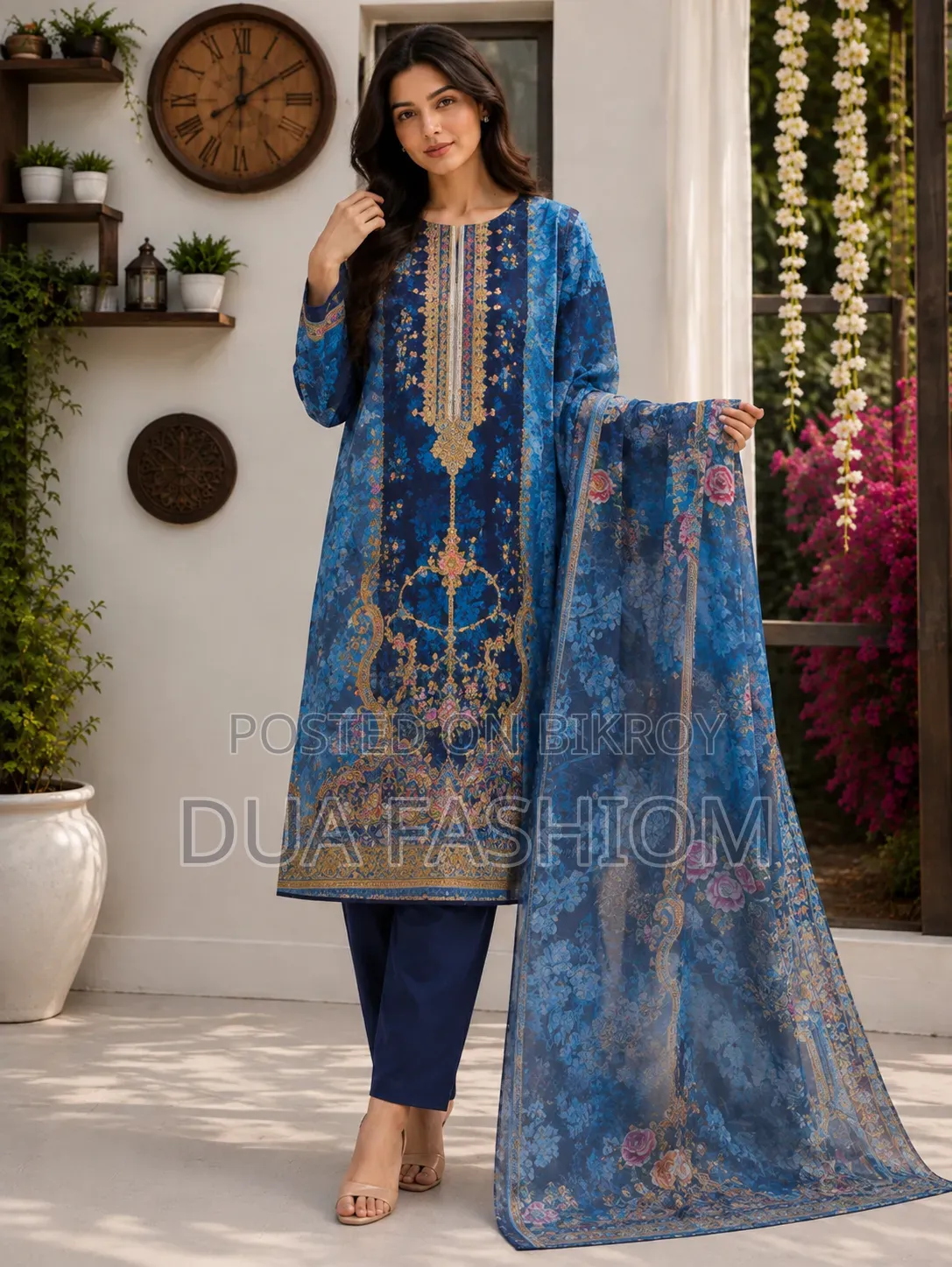 Jamdani Cotton Three Piece | Grade A Quality | Free Size |