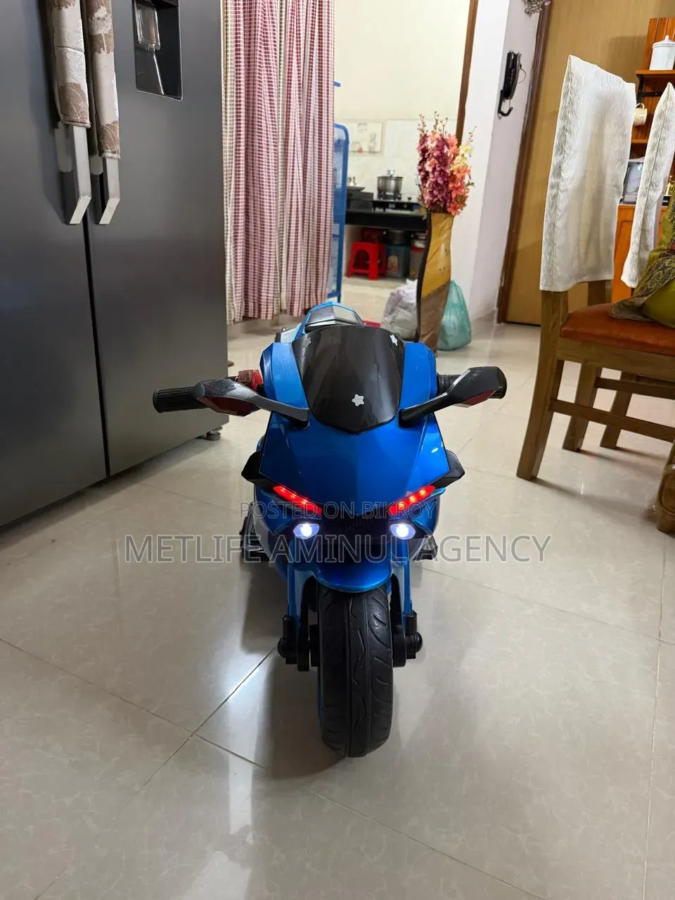 Premium Kids Electric Sports Bike – Blue | Excellent Condition