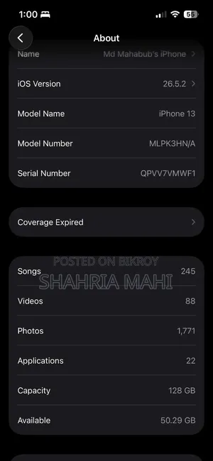 Apple iPhone 13 128 GB Blue
