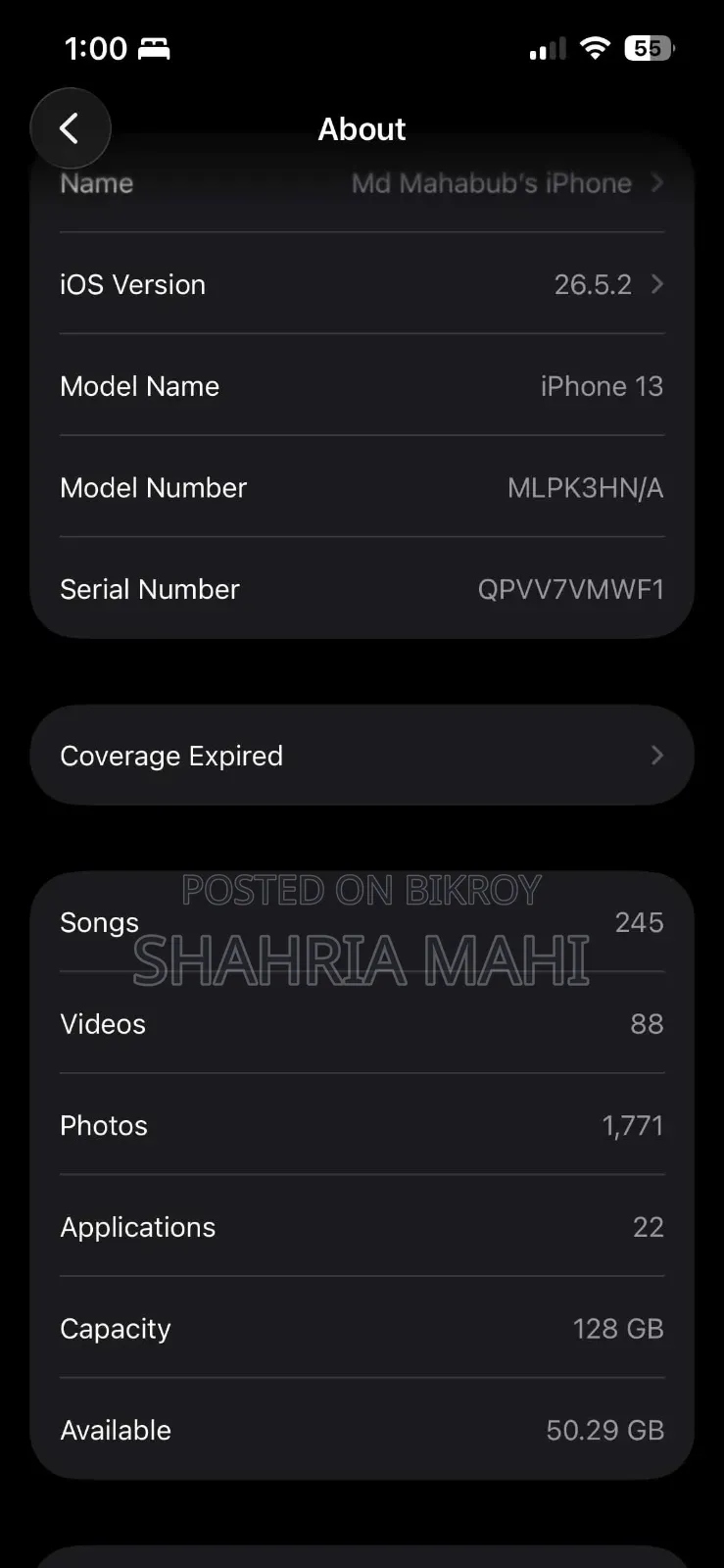 Apple iPhone 13 128 GB Blue