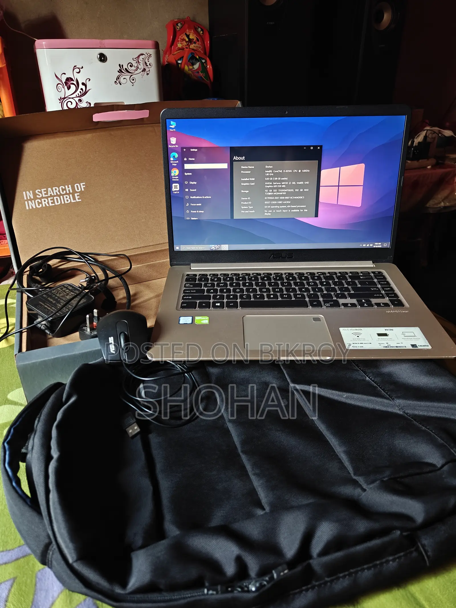 Laptop Asus VivoBook 15 8GB Intel Core i5 HDD+SSD 1TB