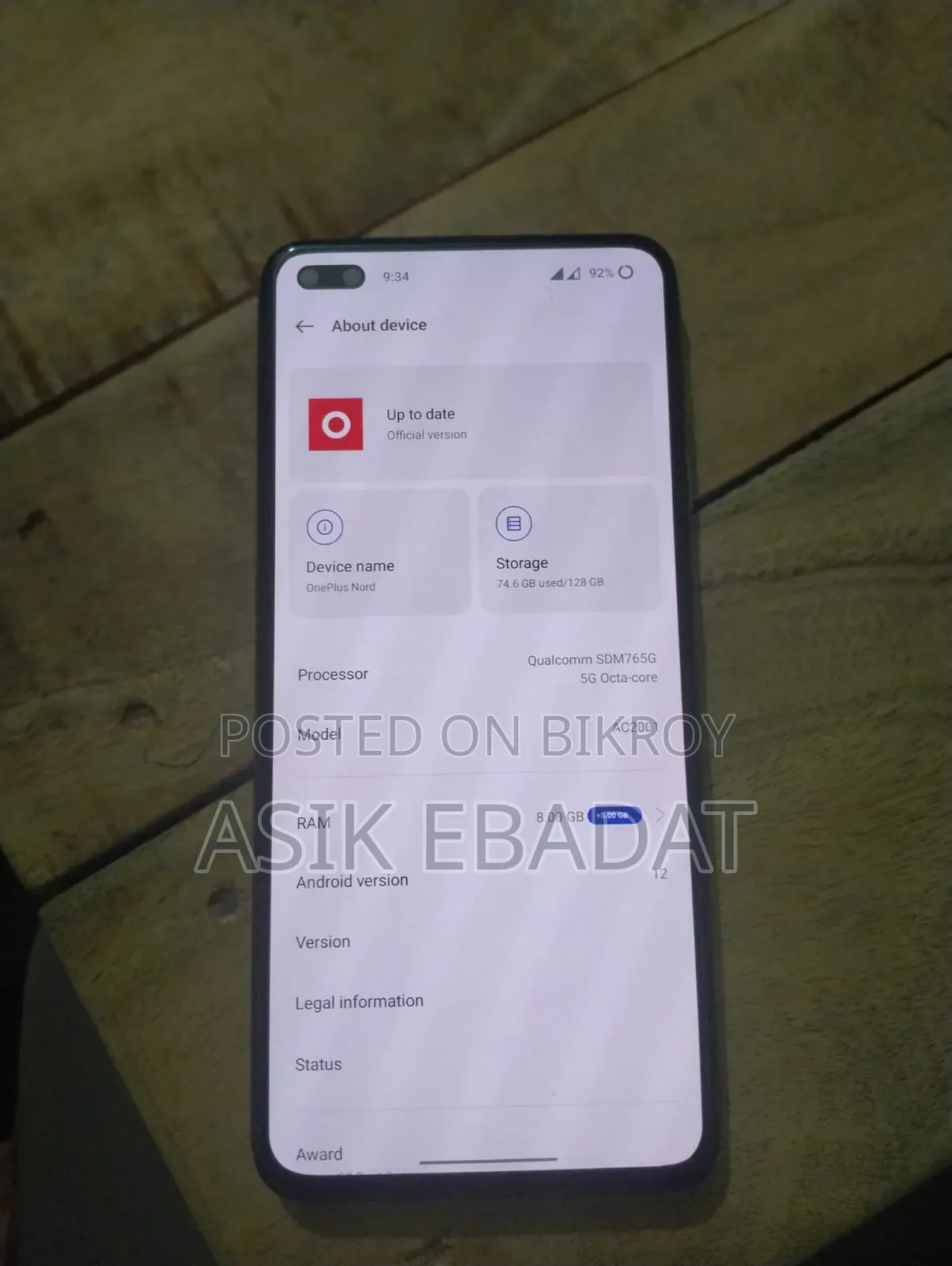 OnePlus Nord 128 GB Gray