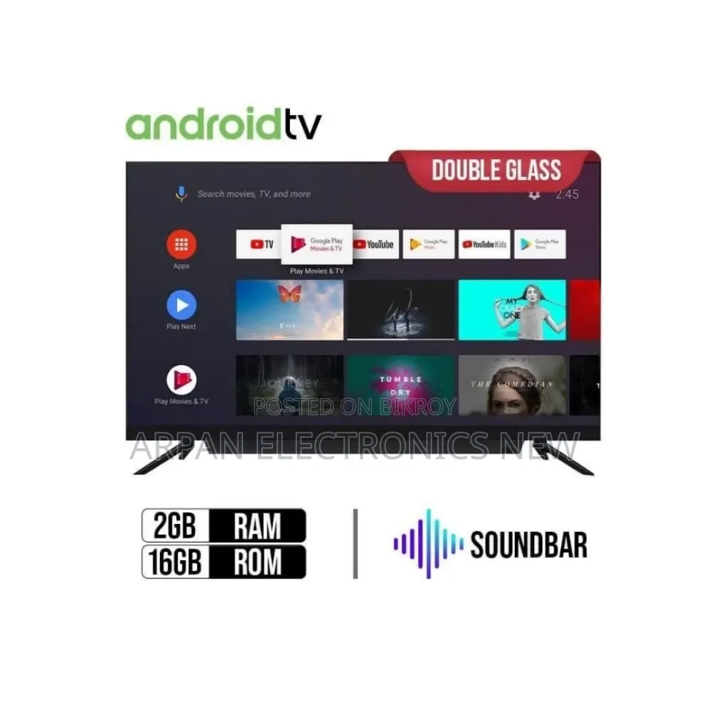 Full HD Android Voice Control Smart LED Television 32" Inche