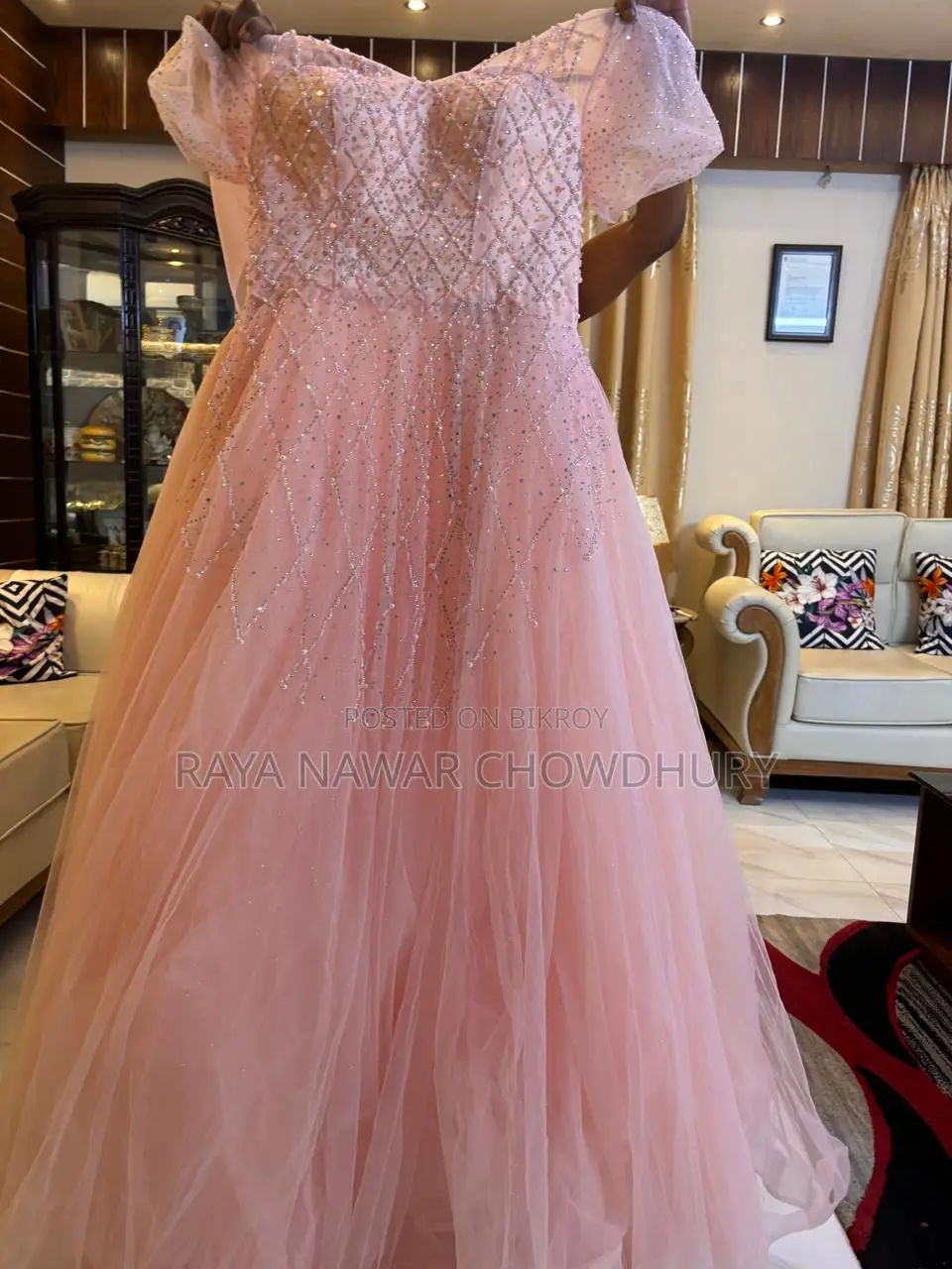 Baby Pink Exclusive Bridal Gown