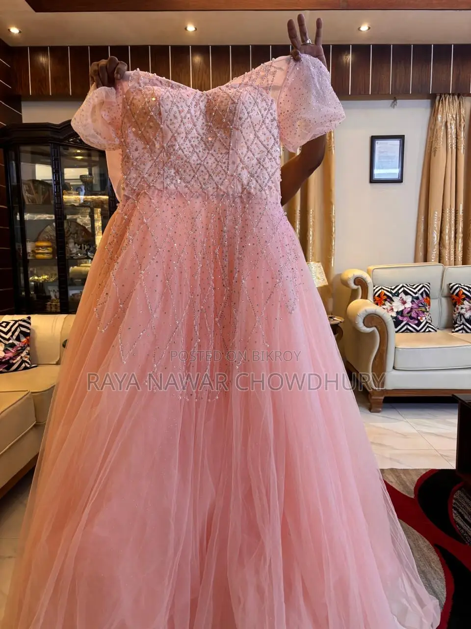 Baby Pink Exclusive Bridal Gown