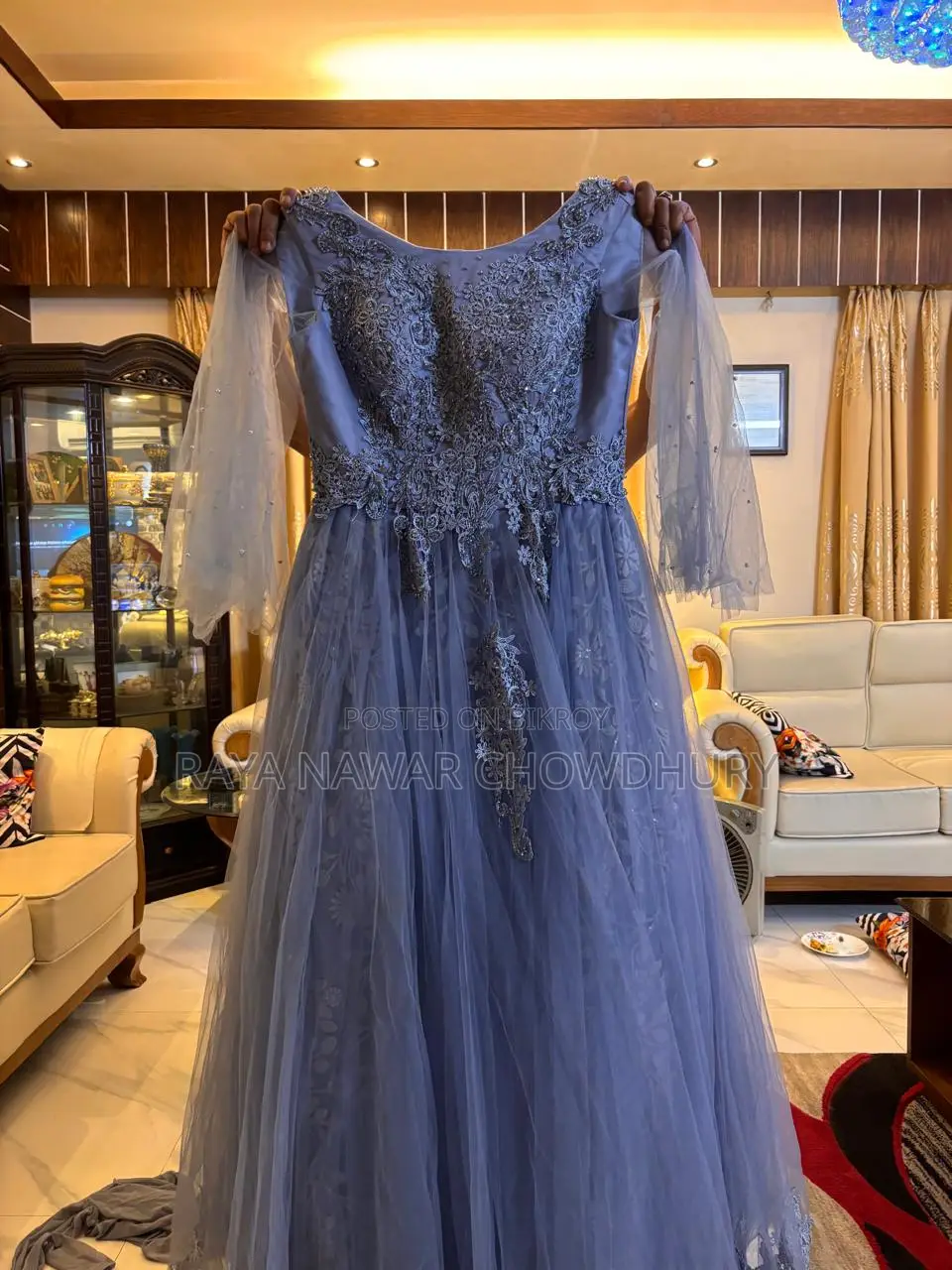 Beautiful Blue Bridal Gown Exclusive