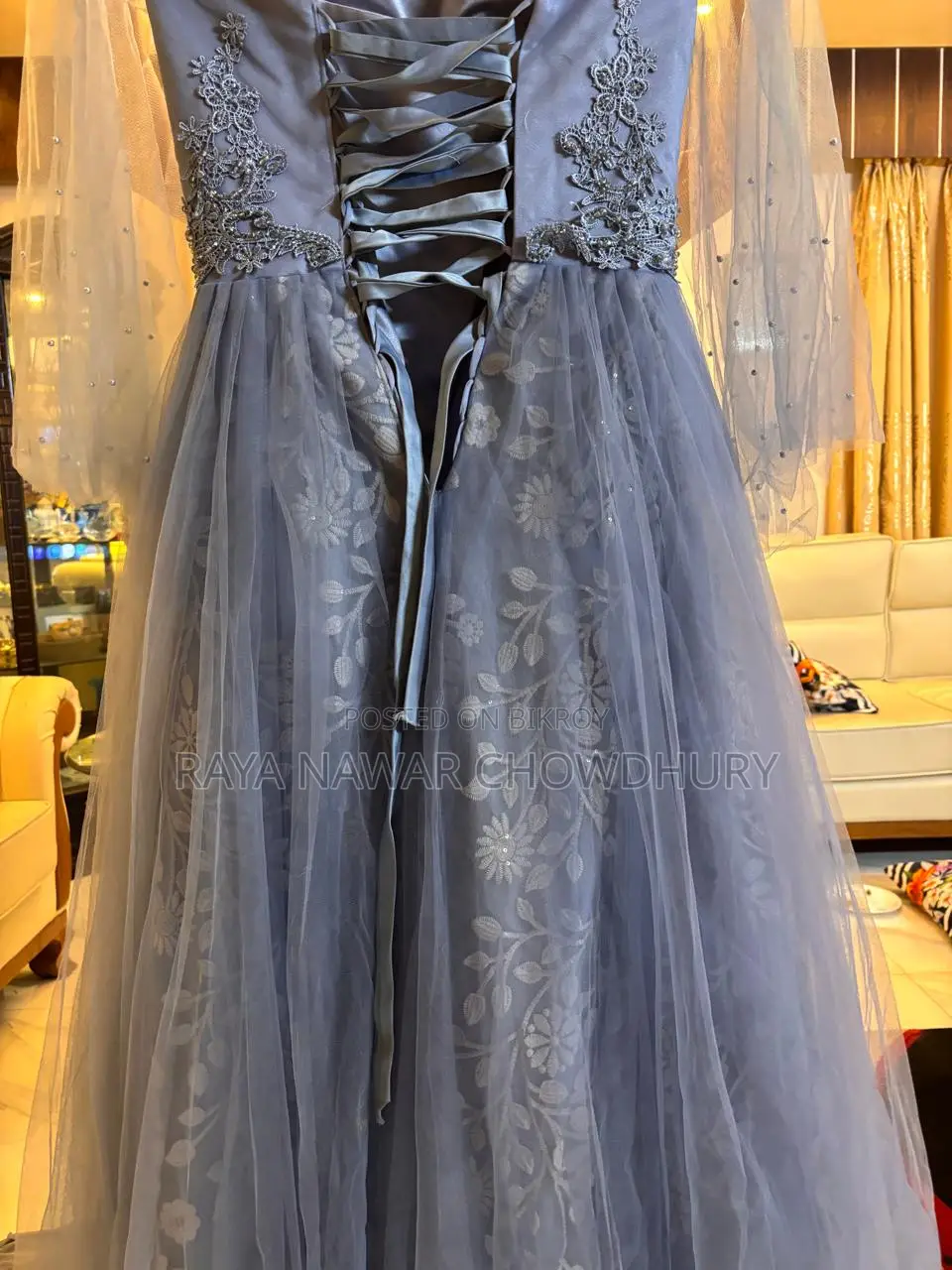 Beautiful Blue Bridal Gown Exclusive
