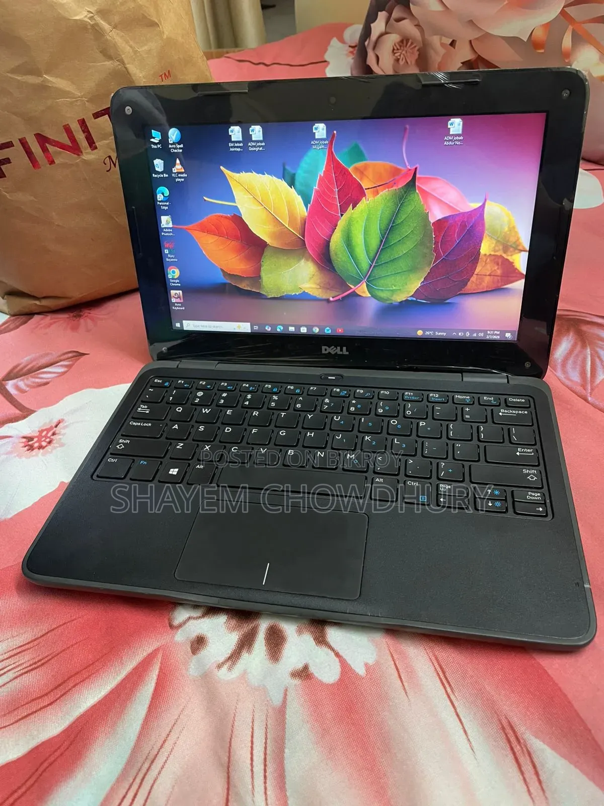 Laptop Dell 8GB Intel Pentium SSD 128GB
