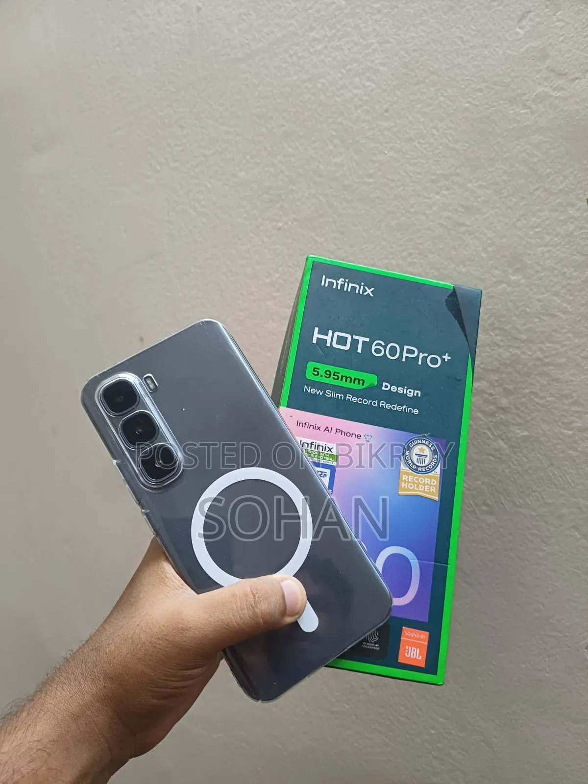 ইনফিনিক্স হট ৬০ প্রো প্লাস ১২৮ জিবি ব্ল্যাক