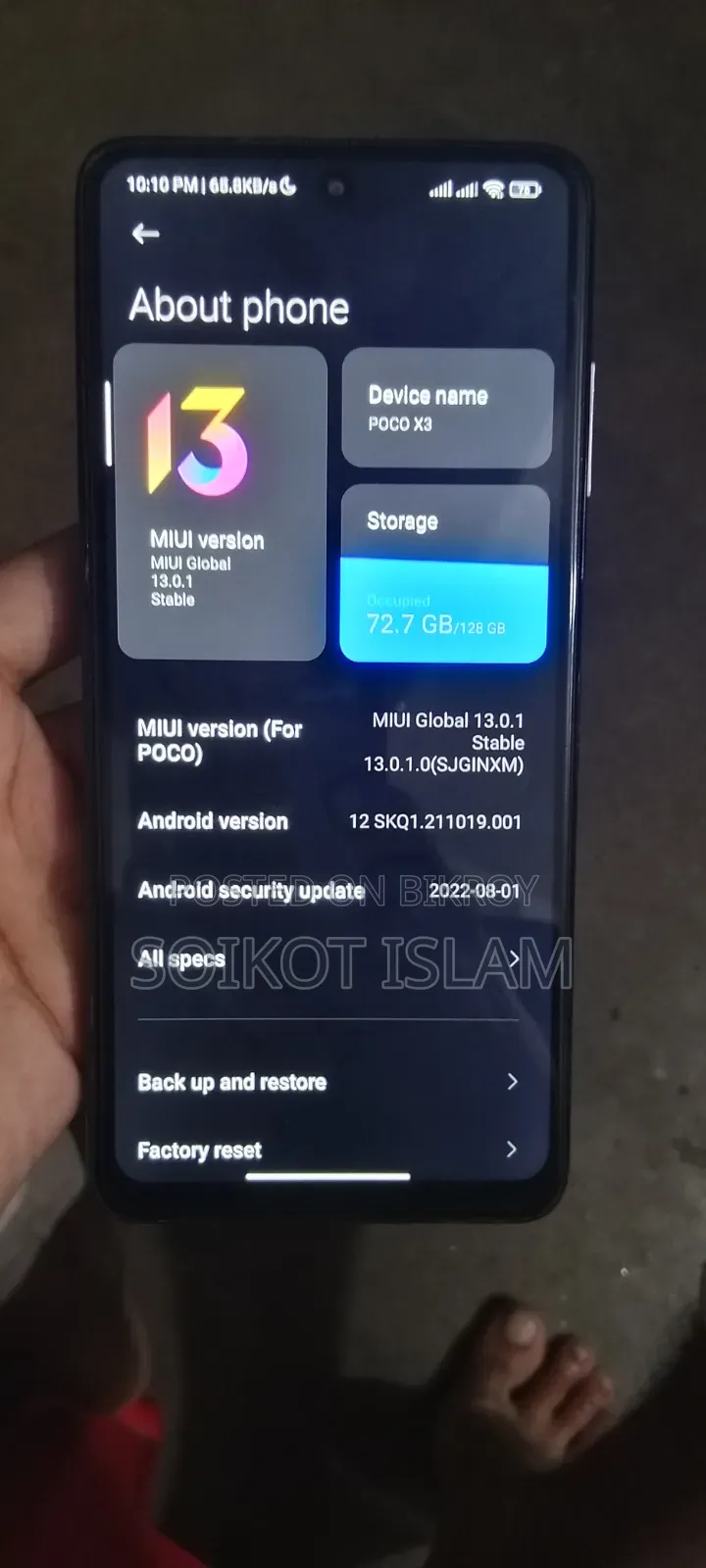 Xiaomi Poco X3 128 GB Black