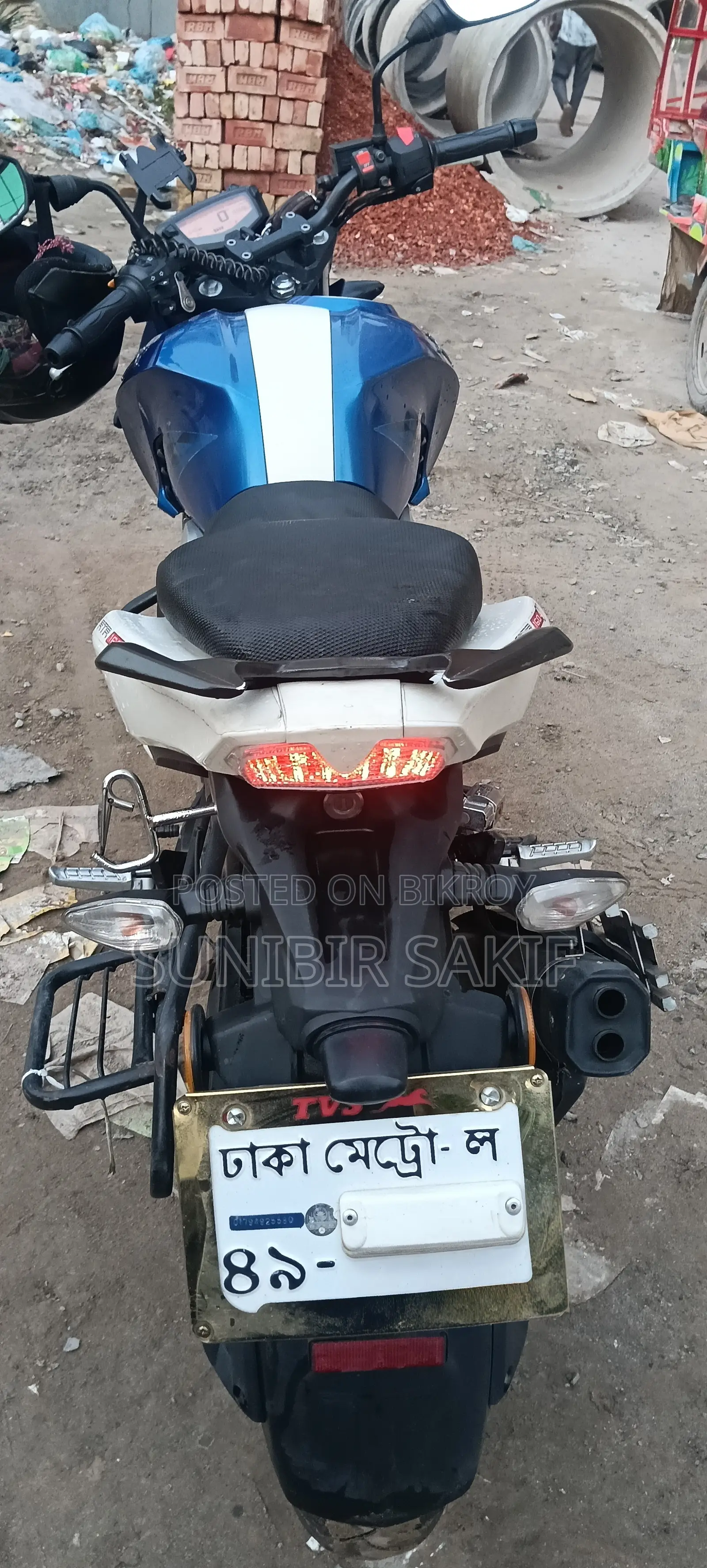 TVS Apache RTR 160 4V 2019 Blue